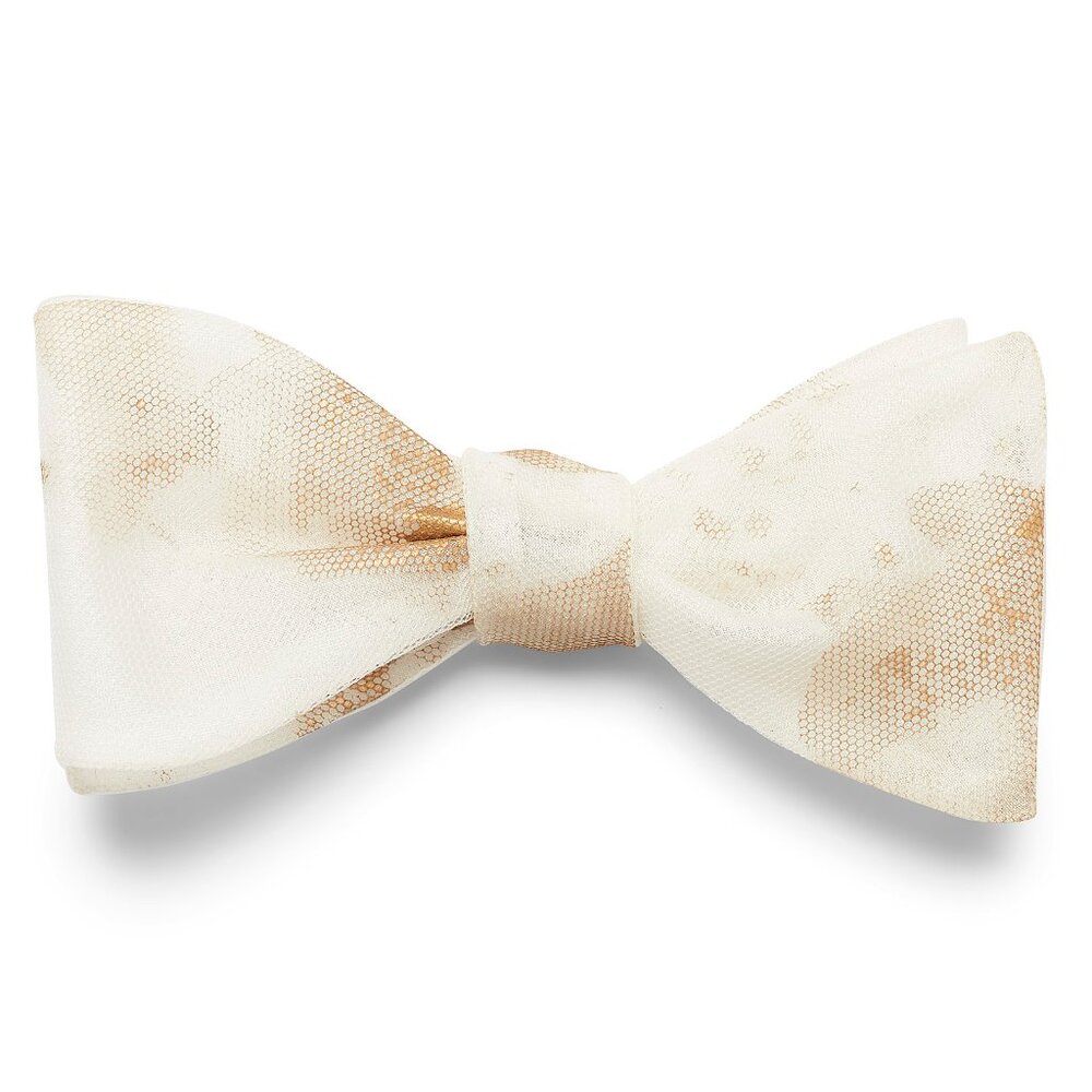 BNWT SS20 TITLE OF WORK POST BAUHAUS GOLD SHADOW BOW TIE